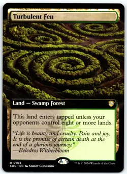 Turbulent Fen (Extended Art) - #103 - Rare - Secrets of Strixhaven - SOC - Image 1