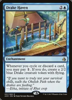 1x Drake Haven NM Eng MTG - Amonkhet - Image 1