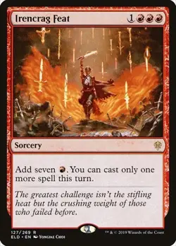 1x Irencrag Feat NM Eng MTG - Throne of Eldraine - Image 1