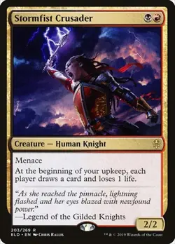 1x Stormfist Crusader NM Eng MTG - Throne of Eldraine - Image 1