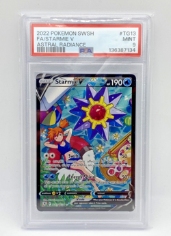 2022 Pokemon SWSH Astral Radiance #TG13 FA/ Starmie V Misty PSA 9 MINT - Image 1
