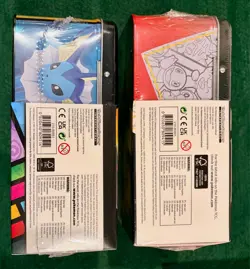 NEW Pokemon TCG Pikachu Celebrations & Eevee Treasure Chest Lunchbox Tin Lot (2) - Image 4