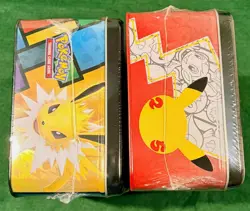 NEW Pokemon TCG Pikachu Celebrations & Eevee Treasure Chest Lunchbox Tin Lot (2) - Image 5
