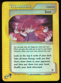 Pokemon 2002 Aquapolis - Seer - Reverse Holo - 133 - Image 1