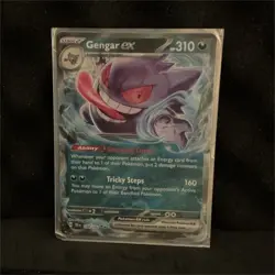 Pokemon TCG Gengar ex Double Rare Holo 104/162 SV05: Temporal Forces 310 HP - Image 1