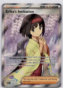 Pokemon - Erika's Invitation - Holo - SV: Scarlet & Violet 151 196/165 (NM) - Image 1