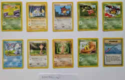 10 Neo Genesis Pokemon - Non-Holo Commons & Uncommons & 1st Ed - NM - Image 1