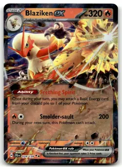 Blaziken ex 024/159 Double Rare Journey Together Pokemon Lightly Played - Image 1