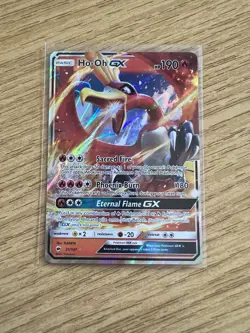Pokemon TCG Ho-Oh GX Burning Shadows Holo Ultra Rare Card 21/147 - Image 1