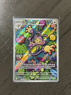 Pokemon TCG Ambipom Illustration Rare Phantasmal Flames 107/094 - Image 1