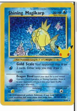 Pokemon TCG Shining Magikarp 66/64 Holo Celebrations: Classic Collection - NM - Image 1