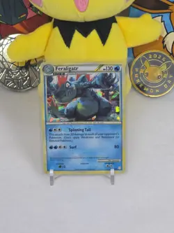 🟥🟨 Pokemon TCG Feraligatr HeartGold SoulSilver 20/123 Holo Promo Cracked Ice - Image 1