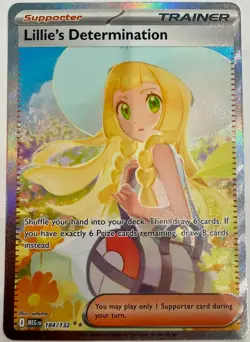 Pokemon Lillie’s Determination SIR 184/132 Special Illustration / Rare - Image 1