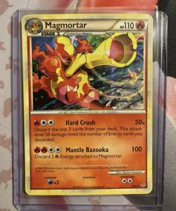 Magmortar [Holo+Swirl] - (2/95) Rare - HGSS: Unleashed - Pokemon Card - Image 1
