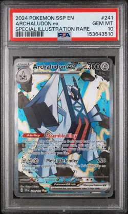 [PSA 10] Archaludon ex 241/191 Pokemon Surging Sparks Special Illustration Rare - Image 1