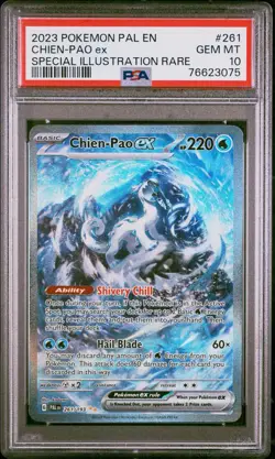 PSA 10 Chien-Pao ex SIR 261/193 Pokemon Paldea Evolved - Image 1