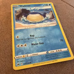 Pokemon TCG Wailmer Crown Zenith 031/159 Reverse Holo Common - Image 1
