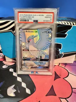 2019 Pokemon Hidden Fates Shiny Vault Articuno GX #SV54/SV94 Holo PSA 10 - Image 1