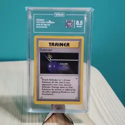 Pokemon Defender 80/102 Base Set Shadowless TAG 8.5 Trainer Uncommon WOTC 1999 - Image 1