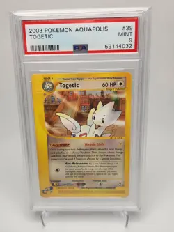 ⭐ Togetic Pokemon 2003 Aquapolis 39/147 PSA 9 Mint Non-Holo - Image 1
