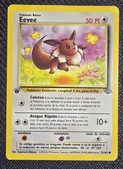 Pokemon TCG Eevee Jungle 51/64 Regular 1st Edition Common. ITALIAN - Image 1