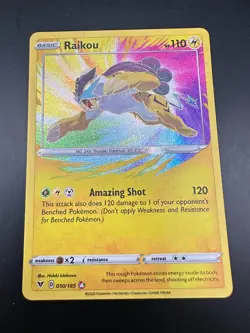 Raikou 050/185 Amazing Rare Vivid Voltage Pokemon - Image 1