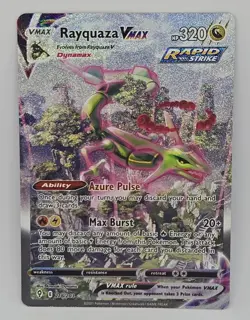 POKEMON RAYQUAZA VMAX - ALTERNATE ART SECRET RARE 218/203 - EVOLVING SKIES HOLO - Image 1
