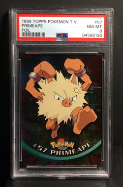 Primeape Foil | Topps Pokemon TV | PSA 8 Near Mint | englisch | Rasaff - Image 1