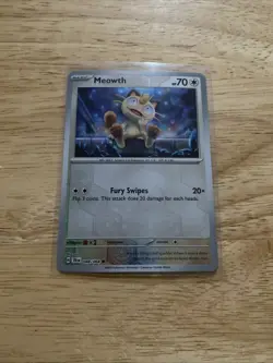 MEOWTH 048/064 Shrouded Fable - REVERSE HOLO Pokemon - NM - Image 1