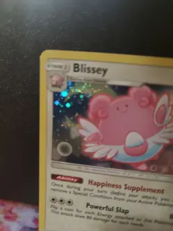 Blissey 153/214 - Pokemon TCG Lost Thunder - NM Cosmos Holo Promo Swirl!!! - Image 3