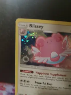 Blissey 153/214 - Pokemon TCG Lost Thunder - NM Cosmos Holo Promo Swirl!!! - Image 4