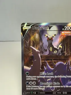 Umbreon V Alternate Art Evolving Skies 189/203 Alt Pokemon Card FA 2021 NM - Image 3