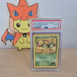 Pokemon PSA 10 Erika’s Bellsprout 1st Edition Gym Heroes 76/132 POP56 - Image 1