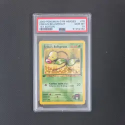 Pokemon PSA 10 Erika’s Bellsprout 1st Edition Gym Heroes 76/132 POP56 - Image 2