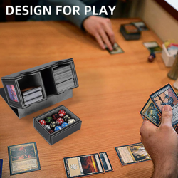 MTG Commander Card Storage Box - Fits 200 Double Sleeved Cards,3-in-1Card Dec... - Image 5