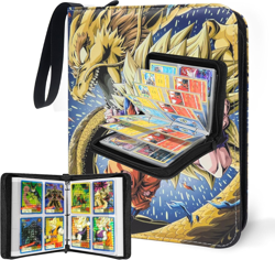 Anime Trading Card Binder for Dragon Cards, 4 Pocket with 50 Sleeves up to 40... - Image 2