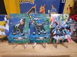 Pokemon Card Database 2 - Houndour Houndoom Mega Evolution Set- 3 Card Lot - Image 1