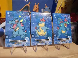 Pokemon Card Database 2 - Totodile Croconaw Feraligatr Evolution Set- 3 Card Lot - Image 2