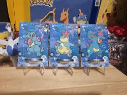 Pokemon Card Database 2 - Totodile Croconaw Feraligatr Evolution Set- 3 Card Lot - Image 4