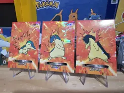 Pokemon Card Database 2 - Cyndaquil Quilava Typhlosion Evolution Set- 3 Card Lot - Image 3