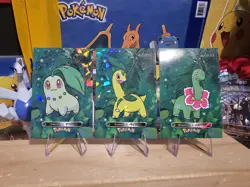 Pokemon Card Database 2 - Chikorita Bayleef Meganium Evolution Set - 3 Card Lot - Image 1