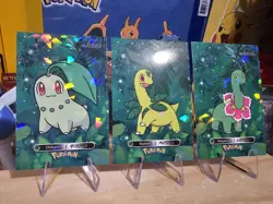 Pokemon Card Database 2 - Chikorita Bayleef Meganium Evolution Set - 3 Card Lot - Image 2