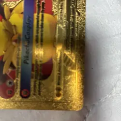 Pokemon Gold Foil Fan Art Card PIKACHU COSPLAY Mega Lucario 625HP #009 - Image 4
