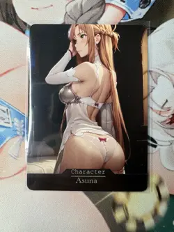 Asuna Sword Art Online Goddess Story Waifu Anime Custom Card - Image 1