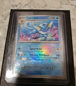 Vaporeon 22/131 Holo Pokeball Texture Shift ERROR Card - Image 3