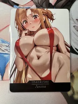 Asuna Sword Art Online Goddess Story Waifu Anime Custom Card - Image 1