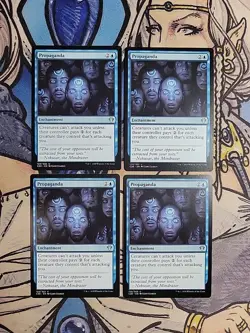 4x Propaganda - NM/M Commander 2020 C20 MTG Magic - Image 1