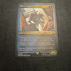 MTG Basim Ibn Ishaq FOIL ETCHED 0230 ACR Assassin's Creed - Image 2