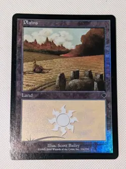 MTG *FOIL* Invasion PLAINS #334 SP - Image 1