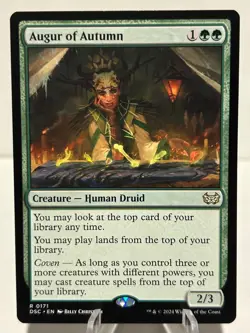 Augur of Autumn 171 R Commander: Duskmourn: House of Horror NM MTG - Image 1